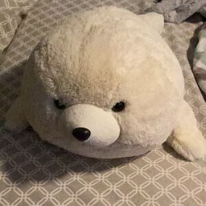Plush White Baby Seal 18 inch